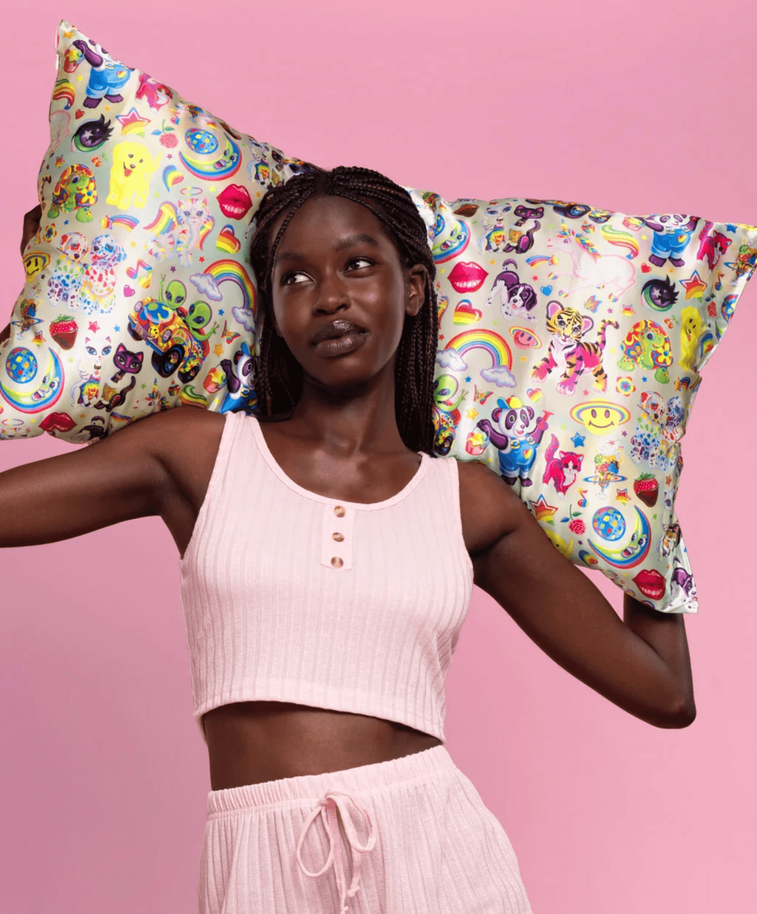 Kitsch Lisa Frank x Kitsch Satin Pillowcase