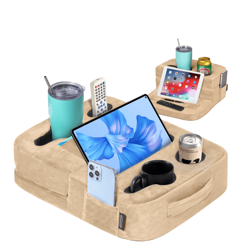 Walmart Couch Cup Holder Tray & Tablet Pillow Stand