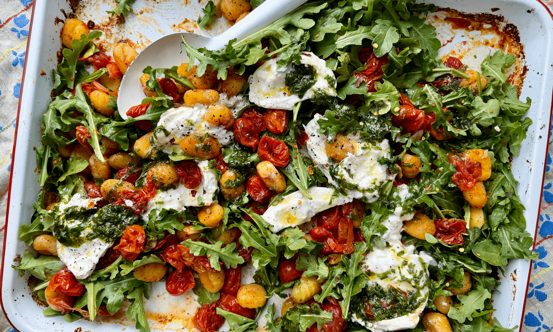 One-pan sheet gnocchi