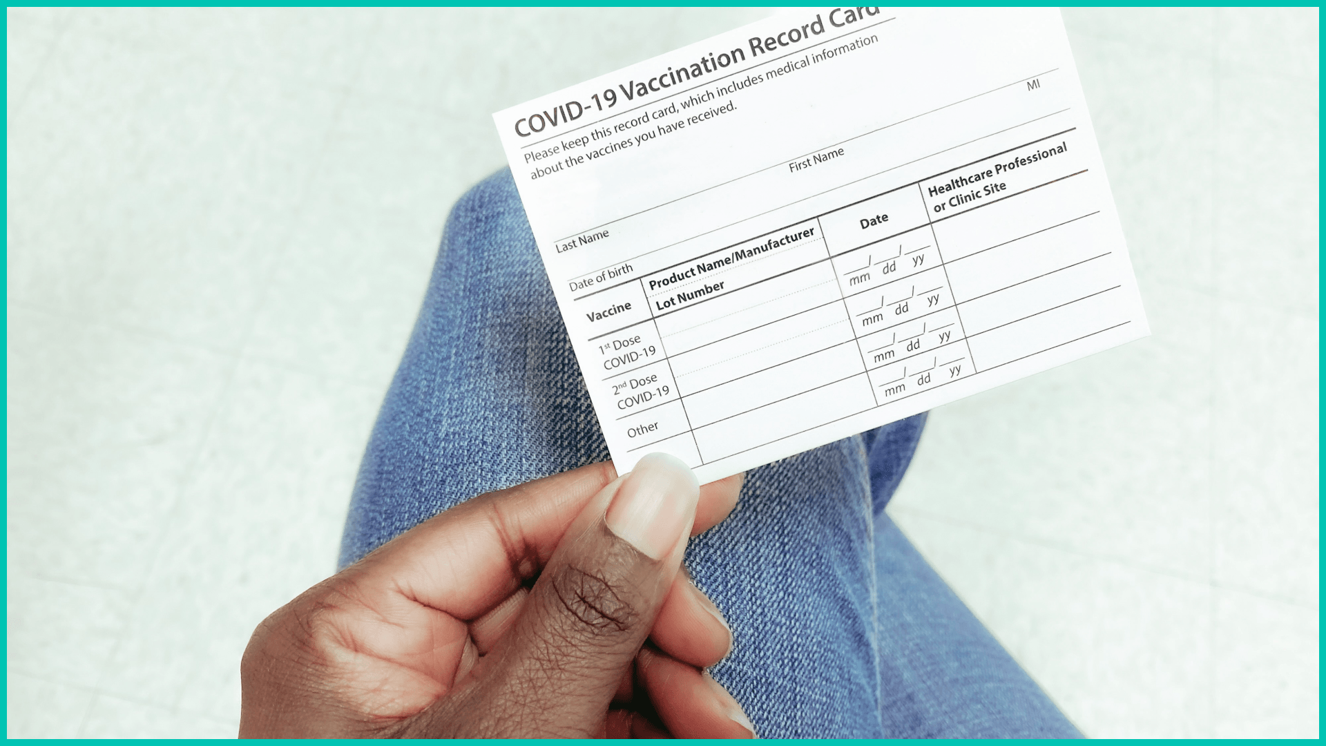 COVID-19 vaccination record card