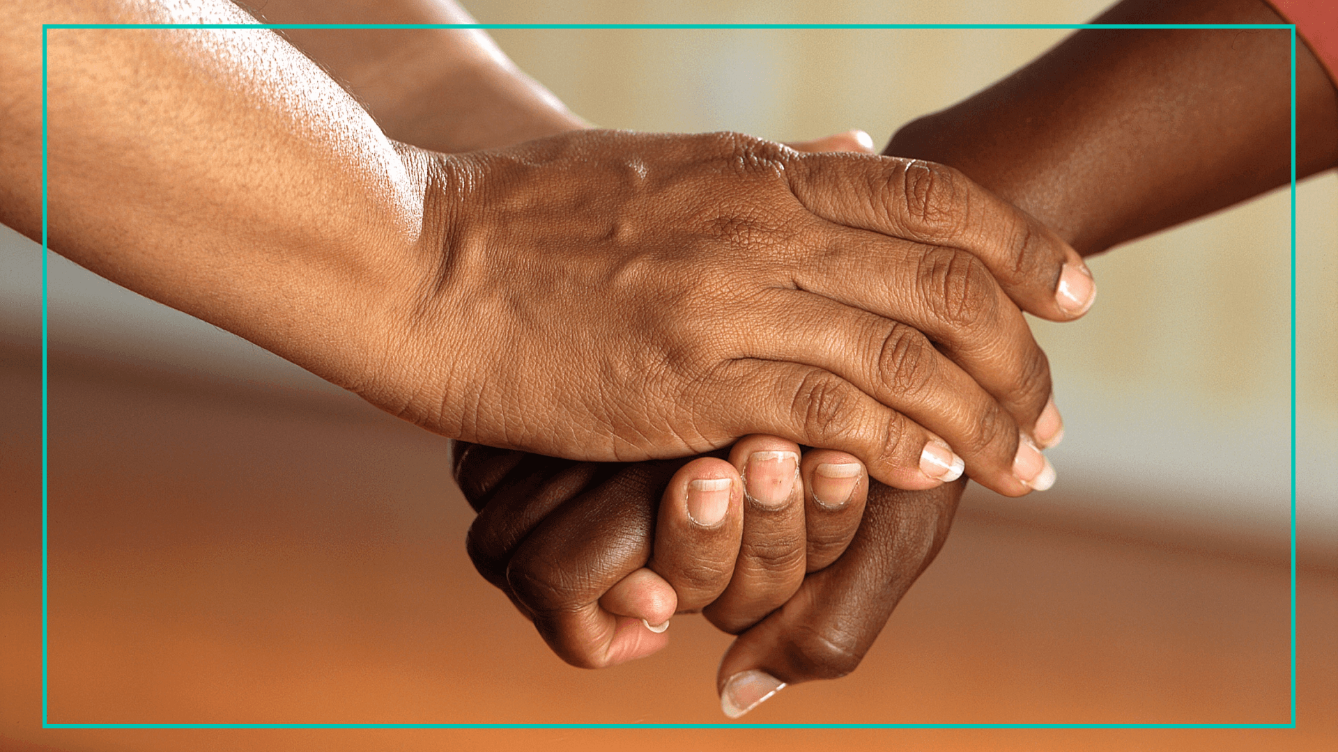 Friends holding holds