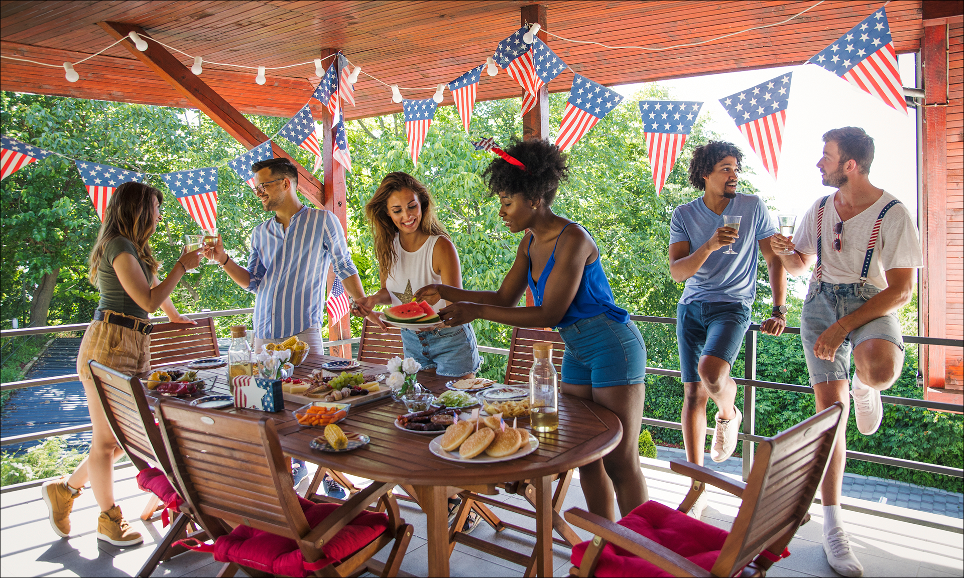 A Fourth of July party