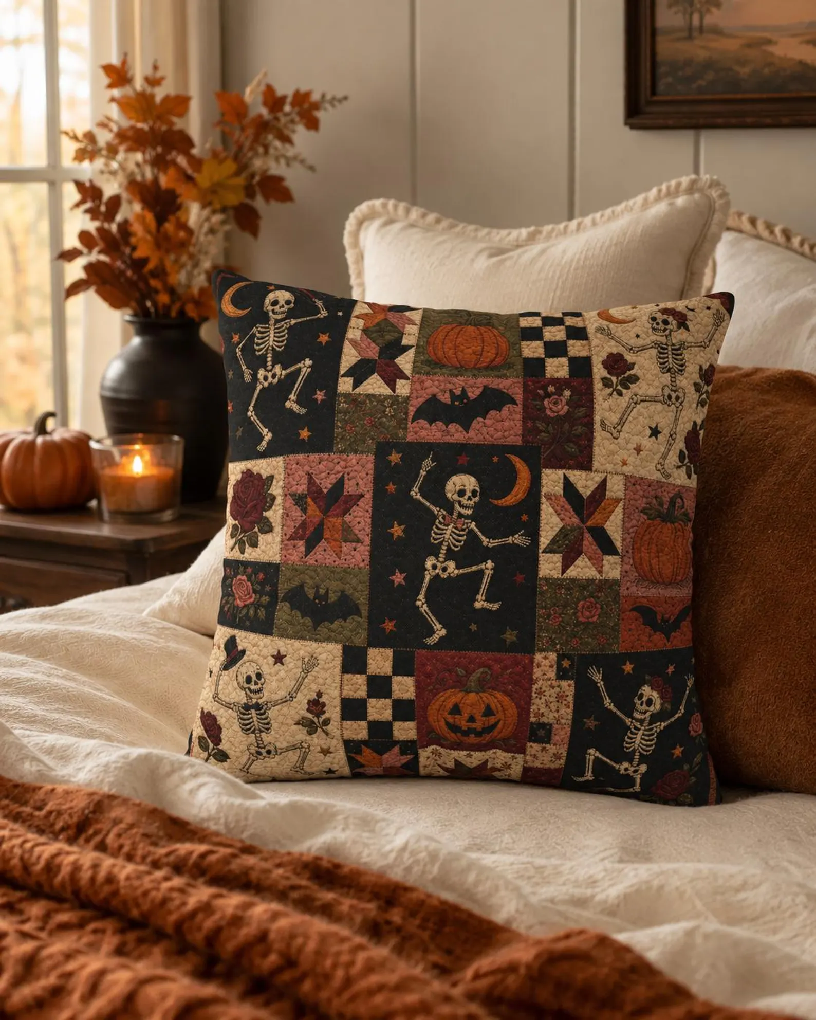 etsy patchwork pillow