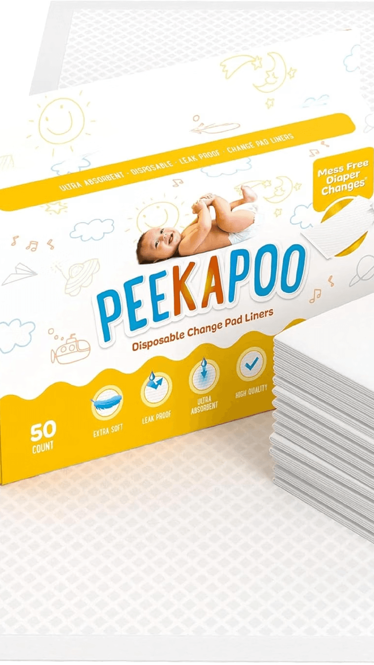Peekapoo Disposable Baby Changing Pad Liners