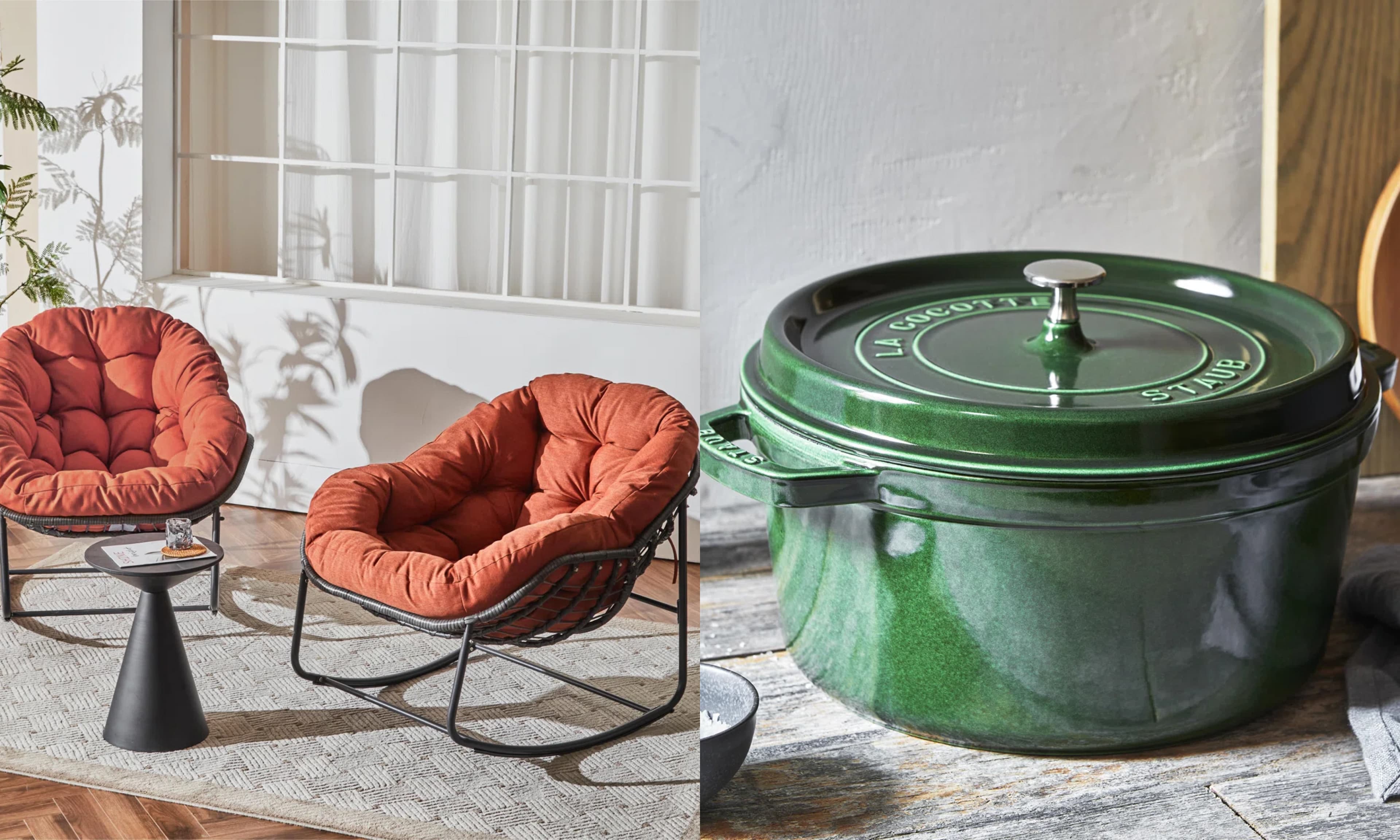 outdoor seats, Dutch oven