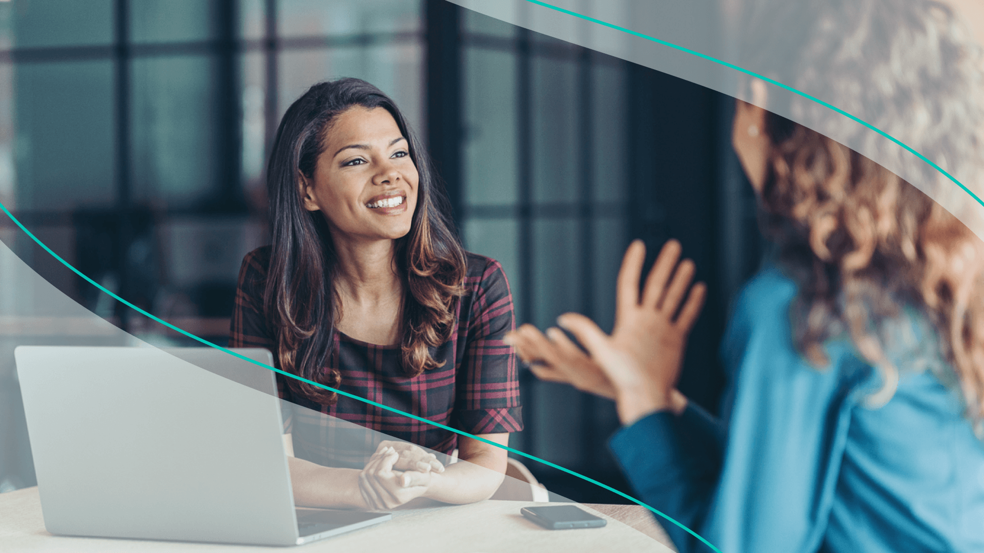 accessibility, woman in job interview