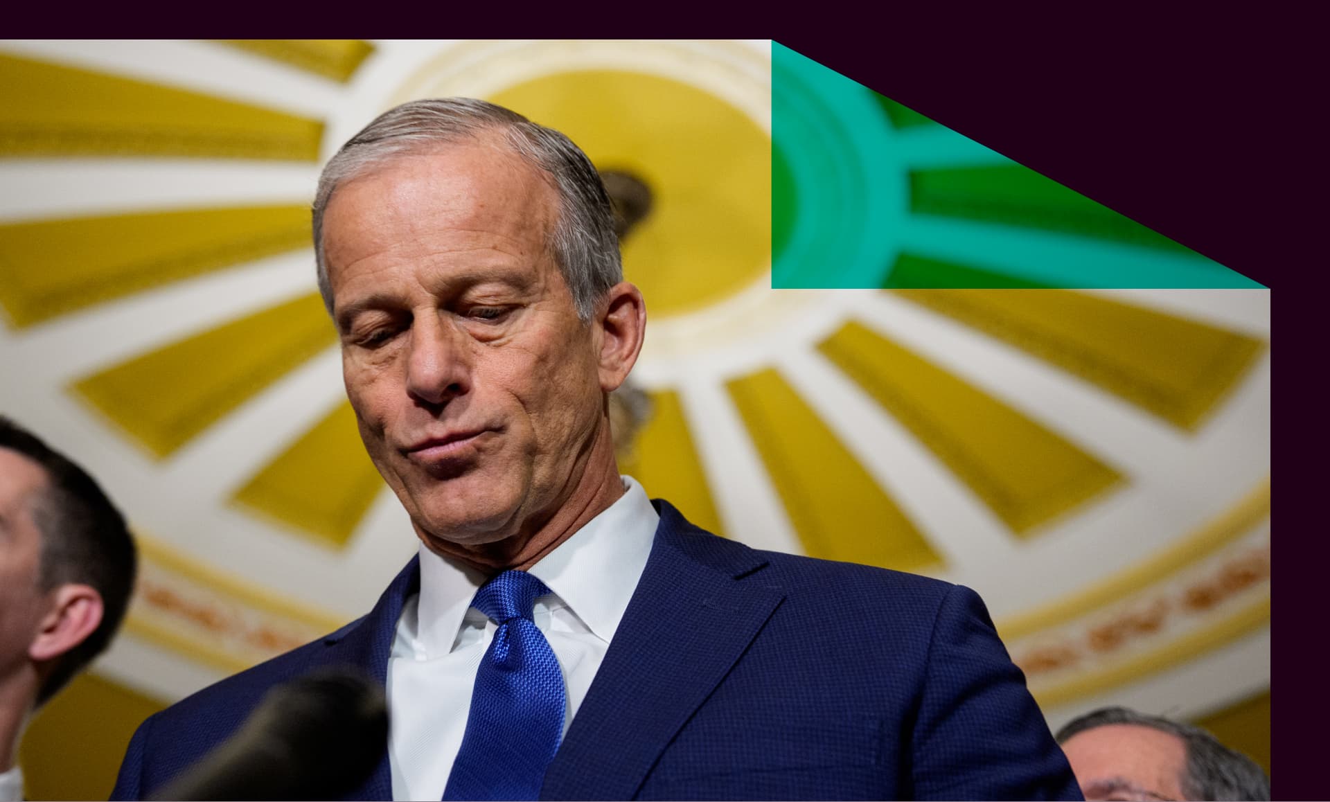 A Seine river bus boat docks in front the Eiffel Tower adorned with Olympic rings ahead of the Paris 2024 Olympic and Paralympic Games in Paris in July 16, 2024