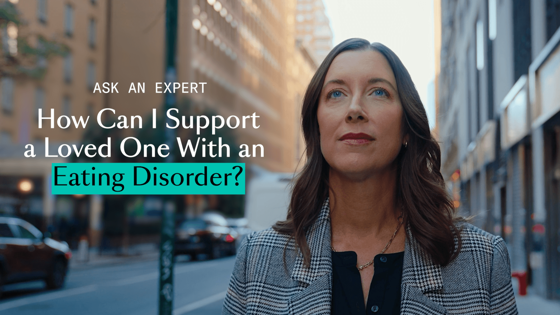 screengrab of Equip ask an expert video with imagery of Dr. Erin Parks walking in the street