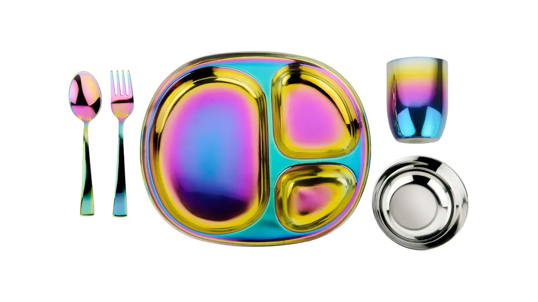 cutlery and plate set