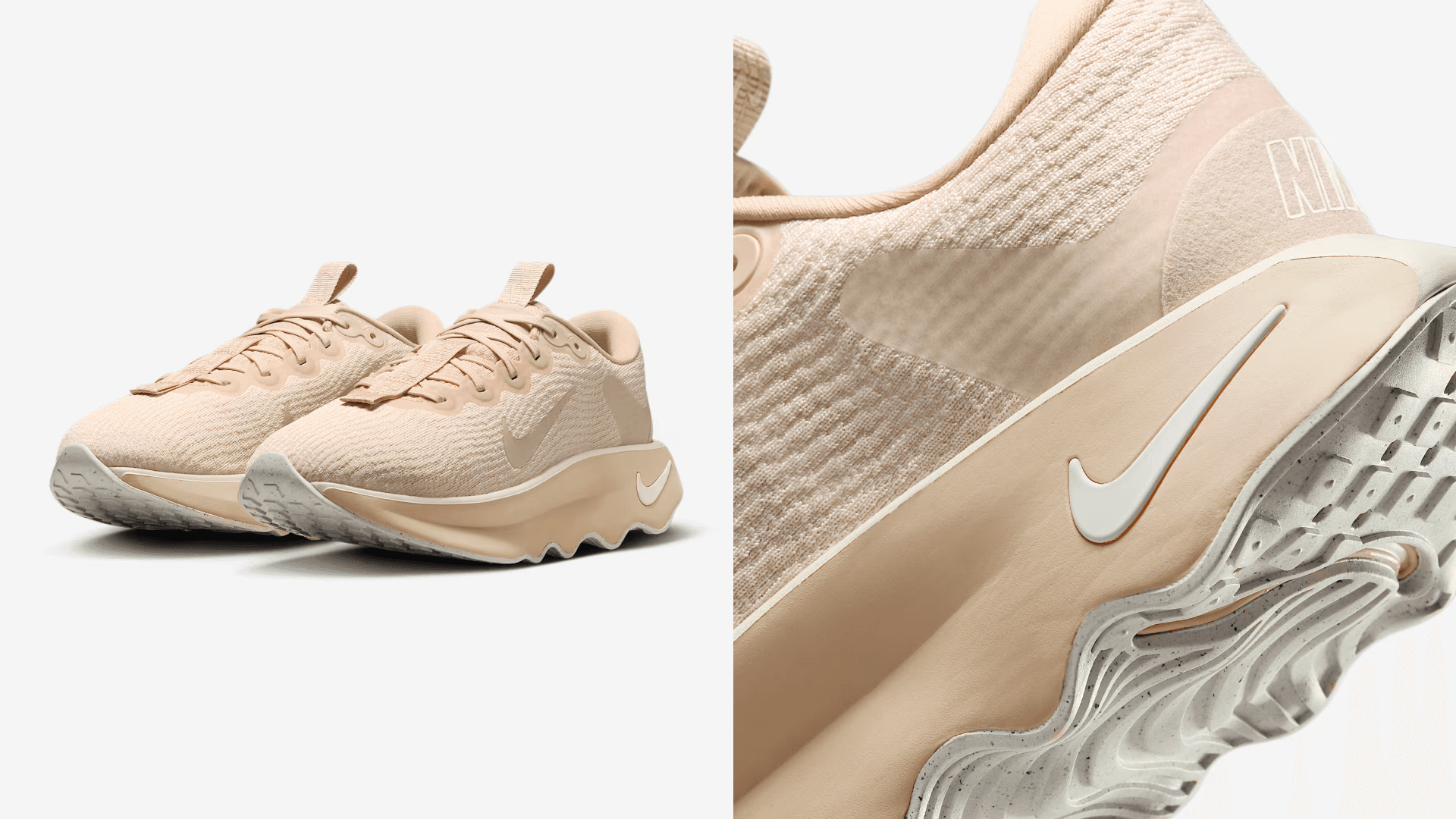 Nike Motiva sneakers in light peach