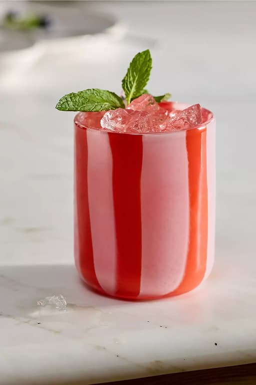 Ribbon Stripe Icon Juice Glass