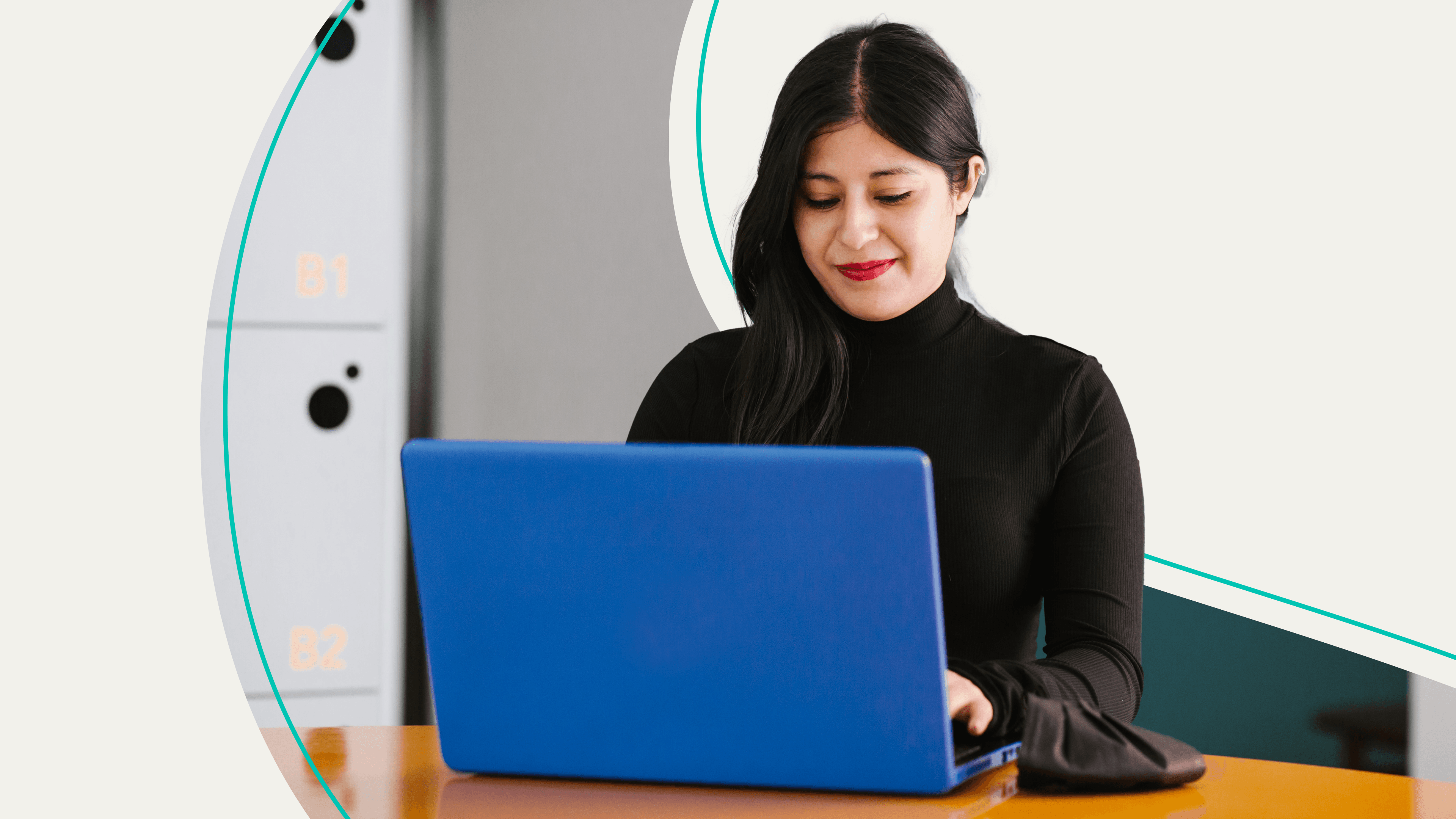 A women on her laptop