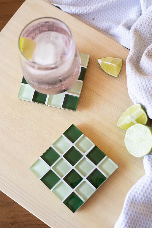 Handmade Glass Tile Coaster
