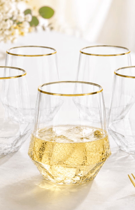 Walmart Goodluck Disposable Plastic Wine Glasses