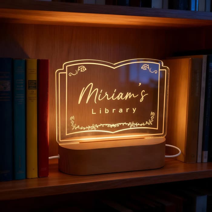 book light sign