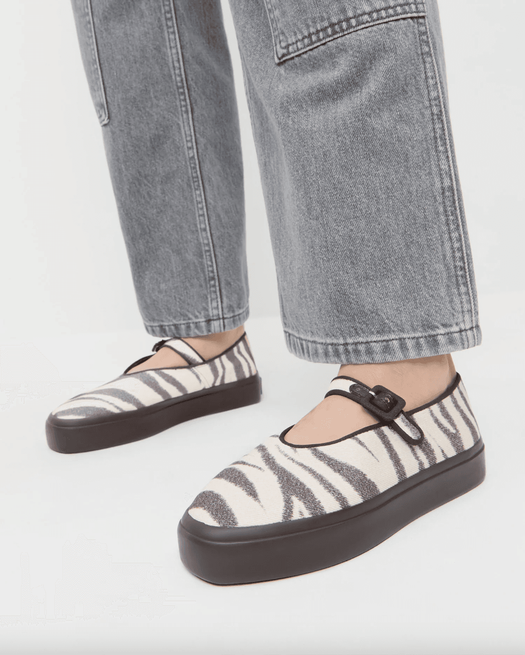 Zebra Mary Jane Sneaker