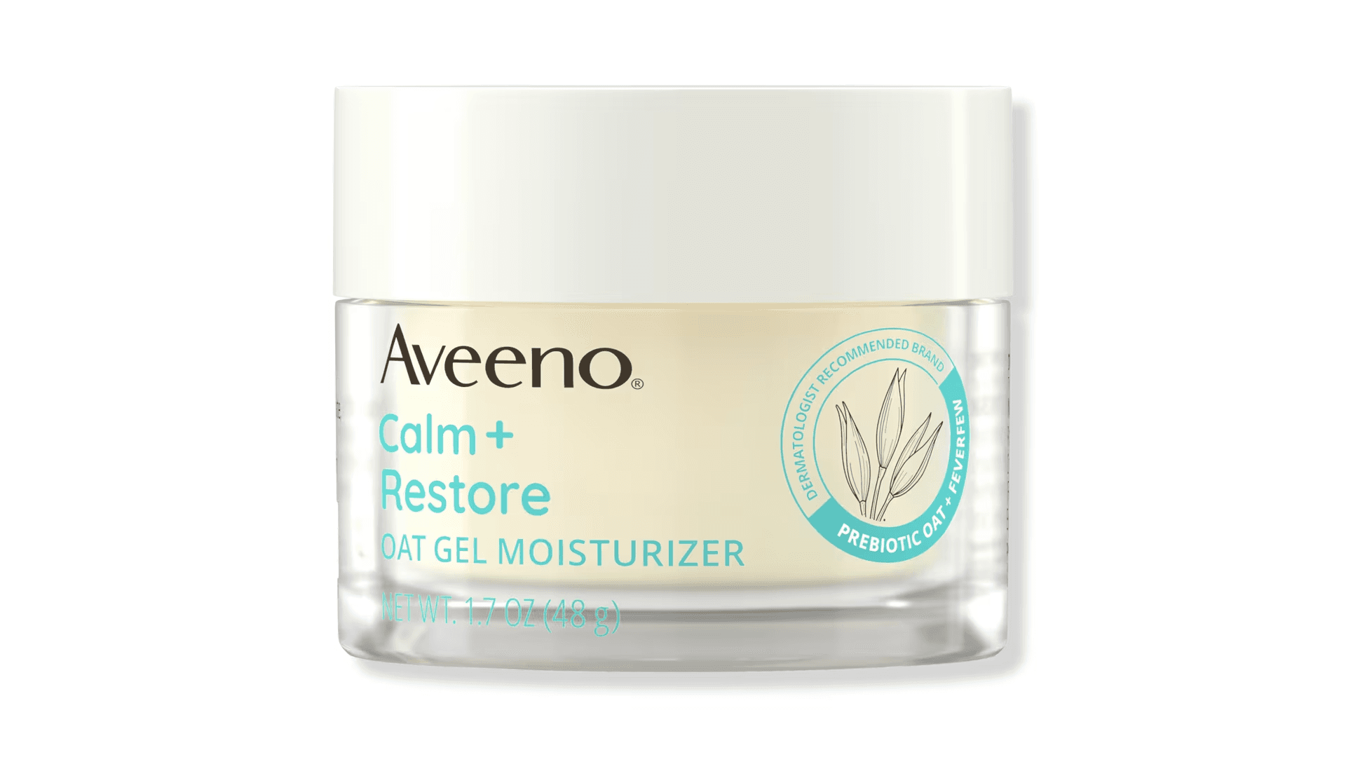 Clear jar of moisturizer