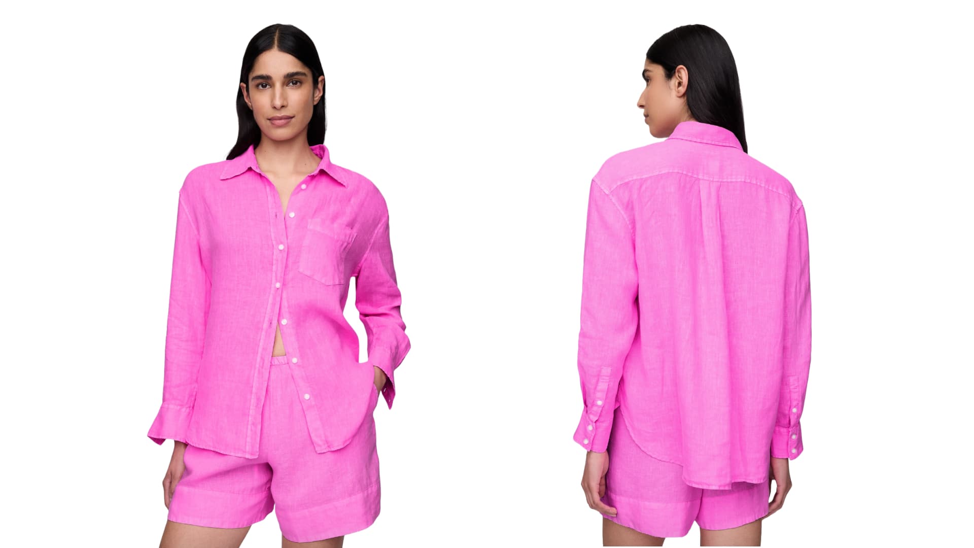 GAP 100% Linen Oversized Shirt