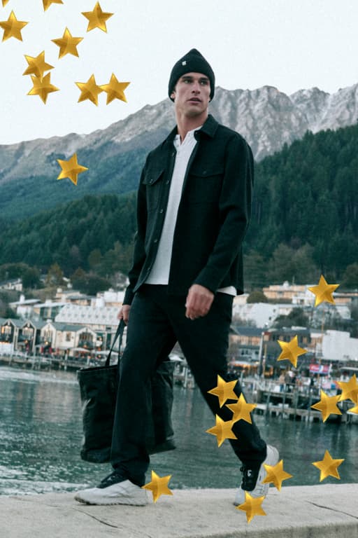 men's dark pant