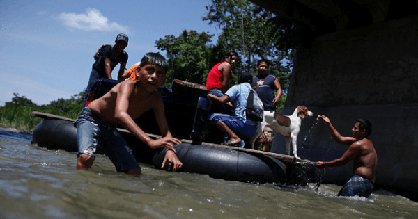 people on a boat - immigration