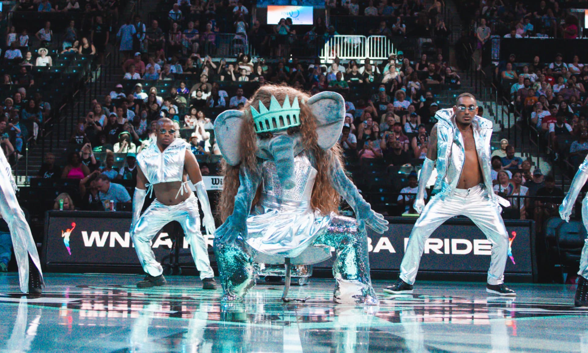 Ellie the Elephant at New York Liberty game