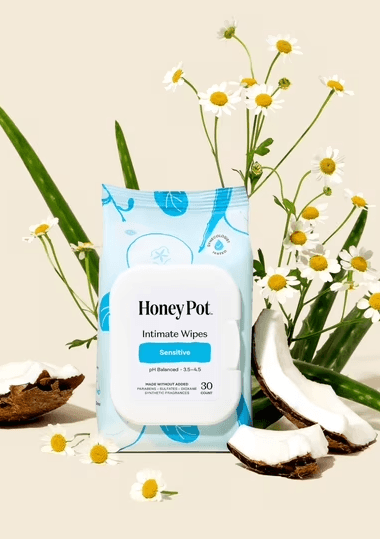 Honey Pot Intimate Wipes for sensitive skin