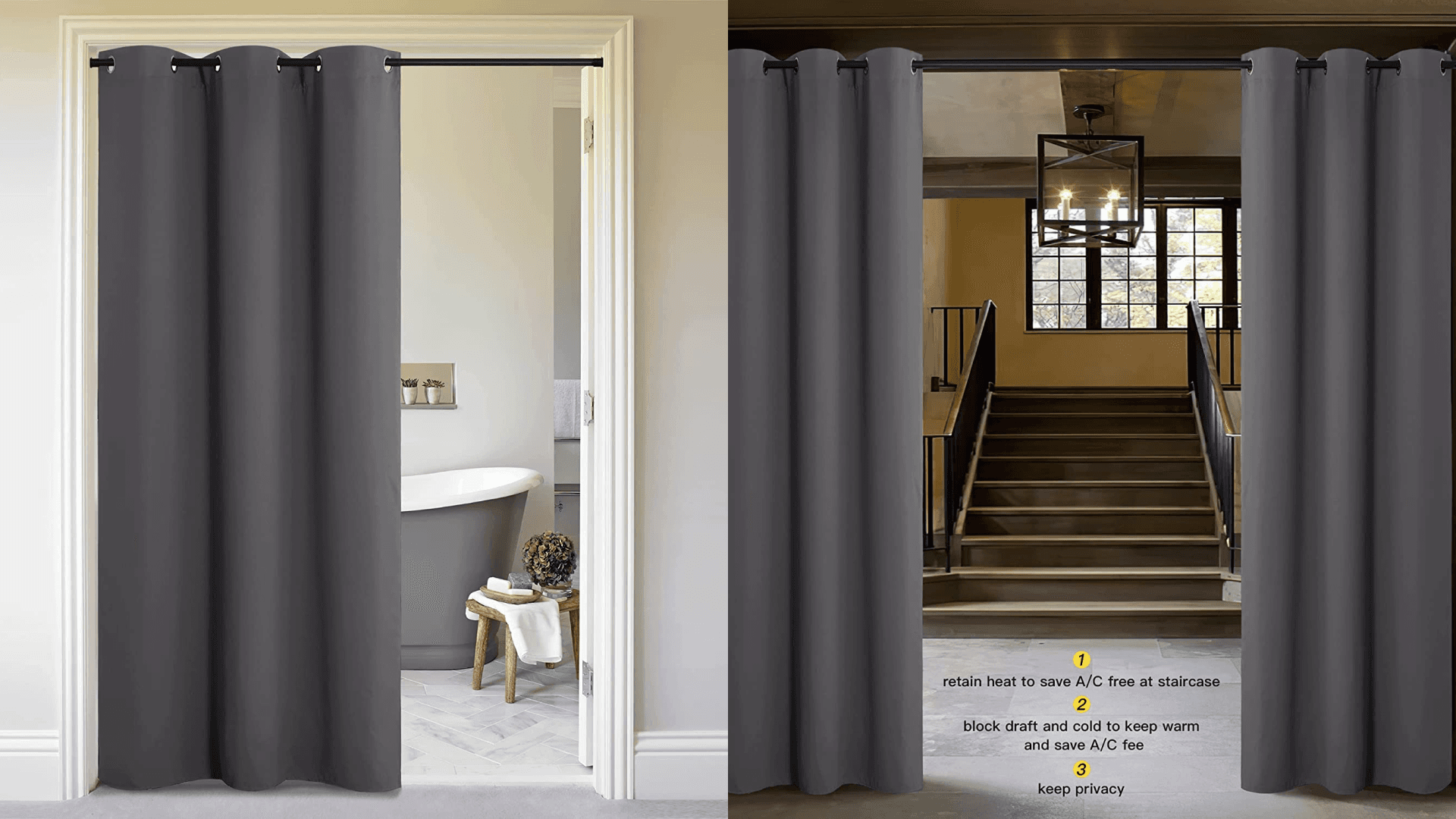 Sound absorbing curtains