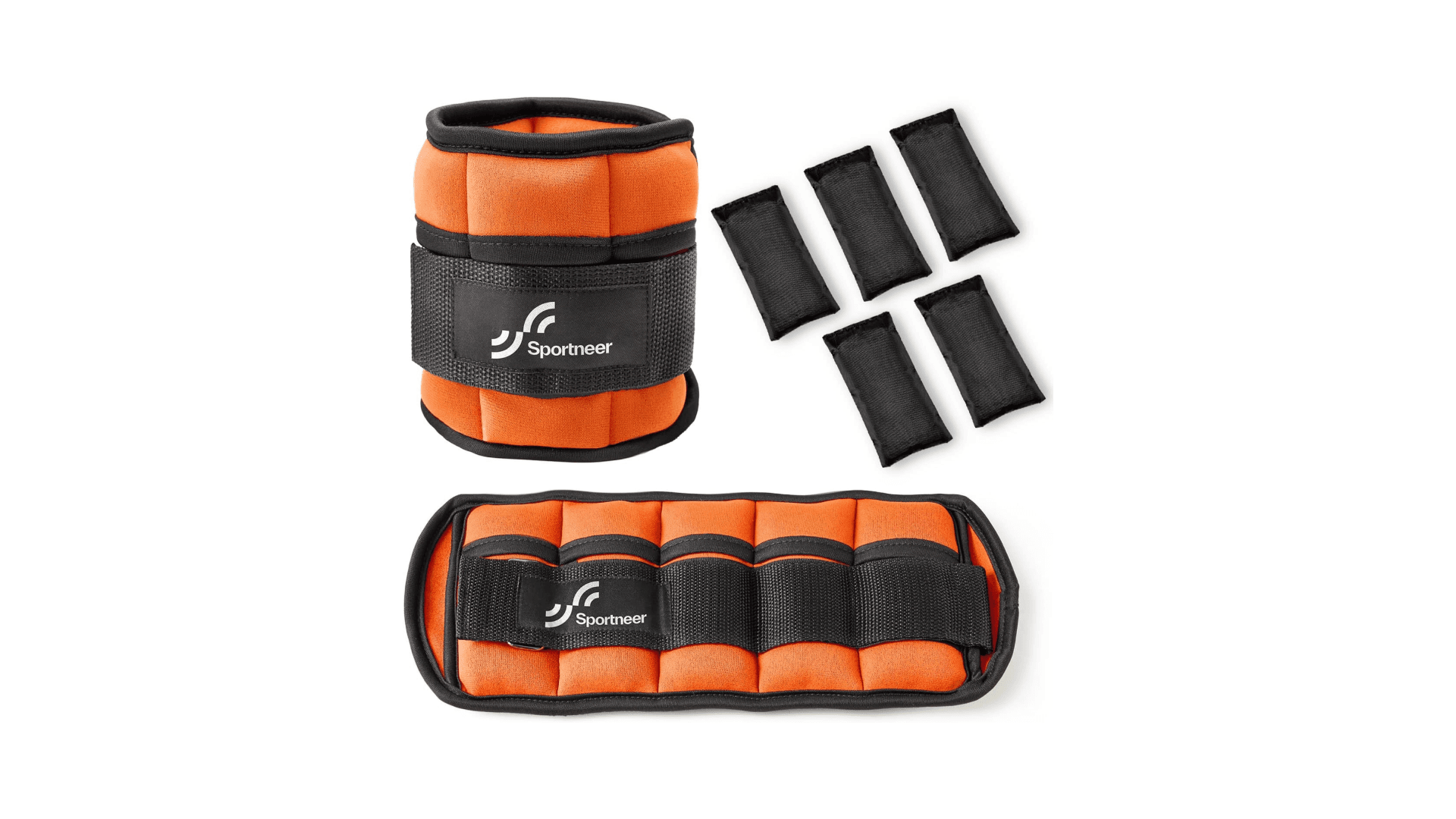 Adjustable Ankle Weights, 4.6 kg Sportneer 1 Pair Wrist Weights Arm Leg Weight Straps Equipment for Indoor Outdoor for Fitness, Walking, Jogging, Workout, 5 lb Per Ankle 10 lb Per Pair