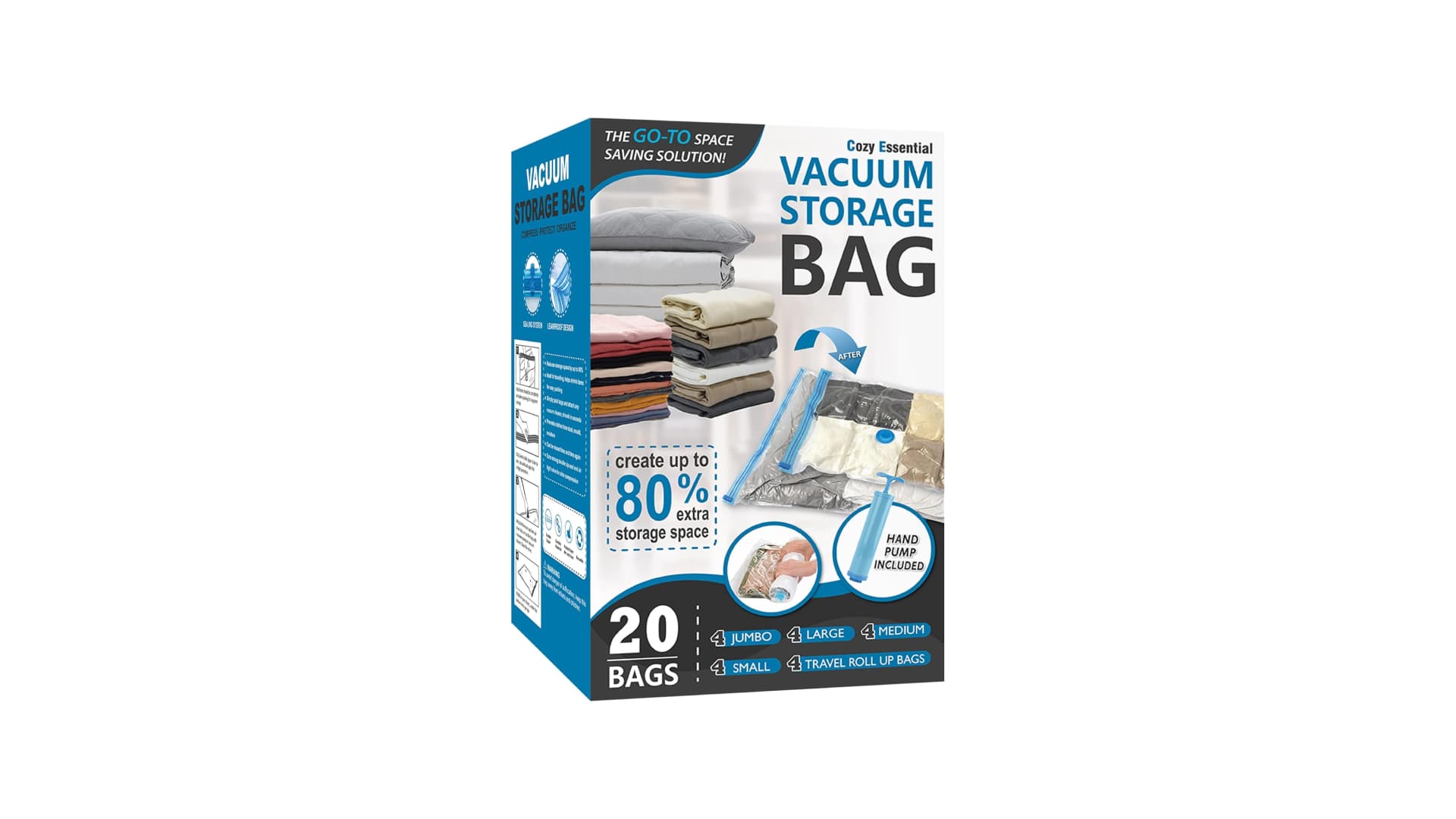 20 Pack Vacuum Storage Bags