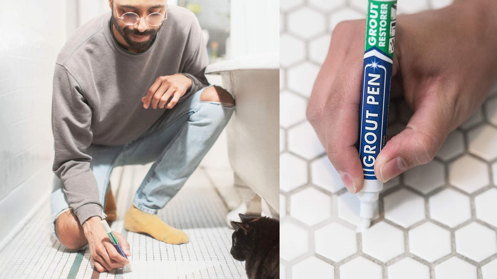 grout pen for bathroom floors