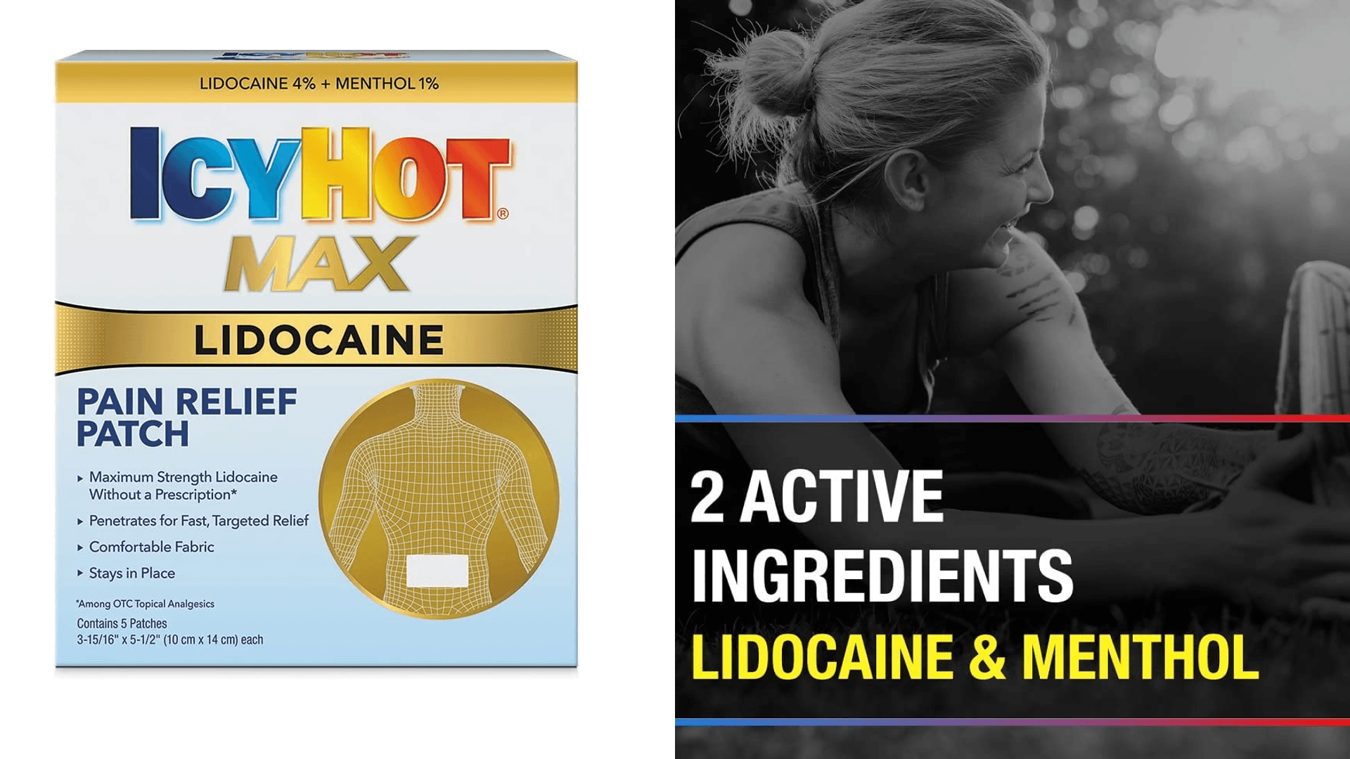 Icy hot pain relief patches