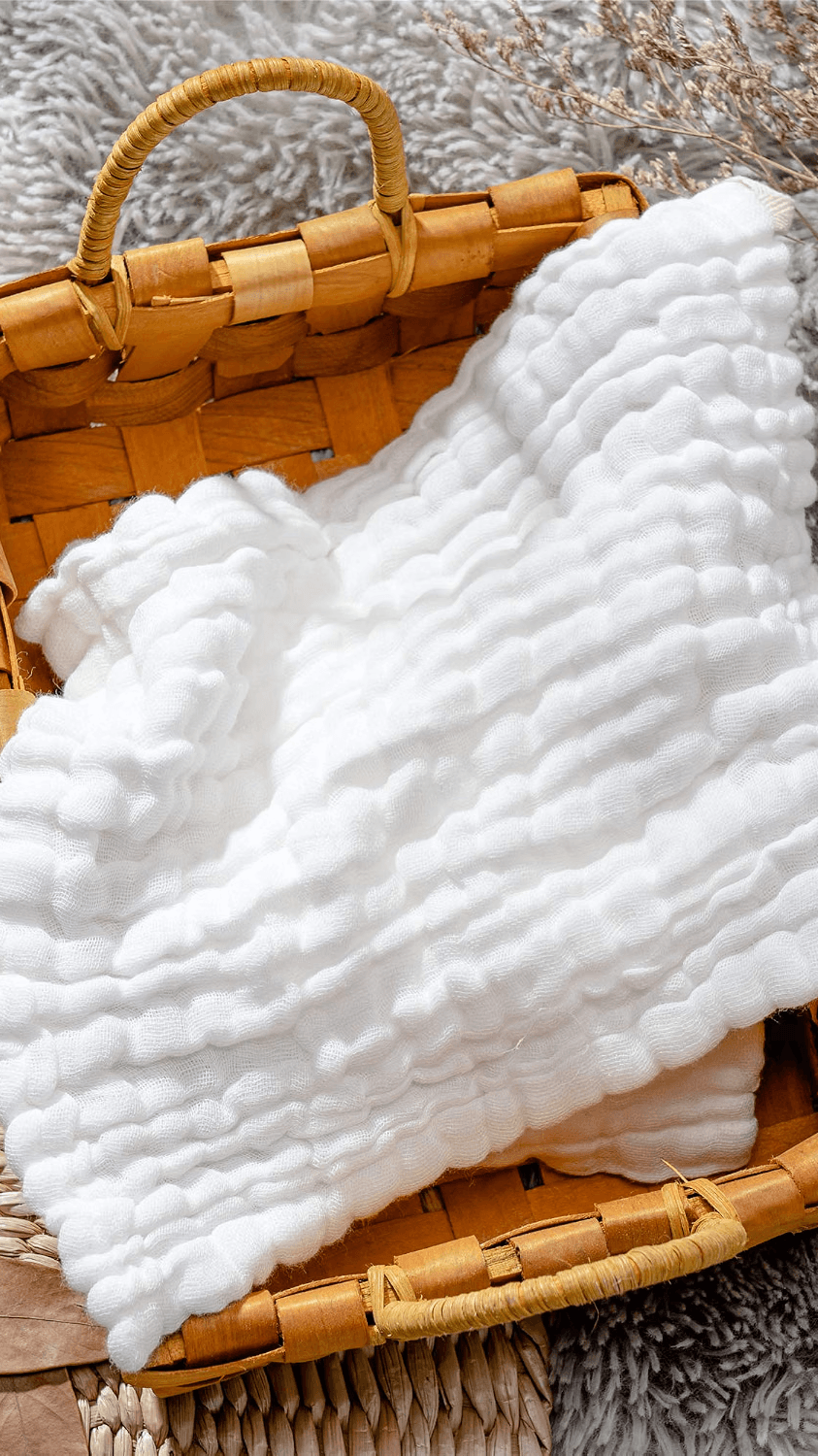 MUKIN Baby Muslin Washcloths