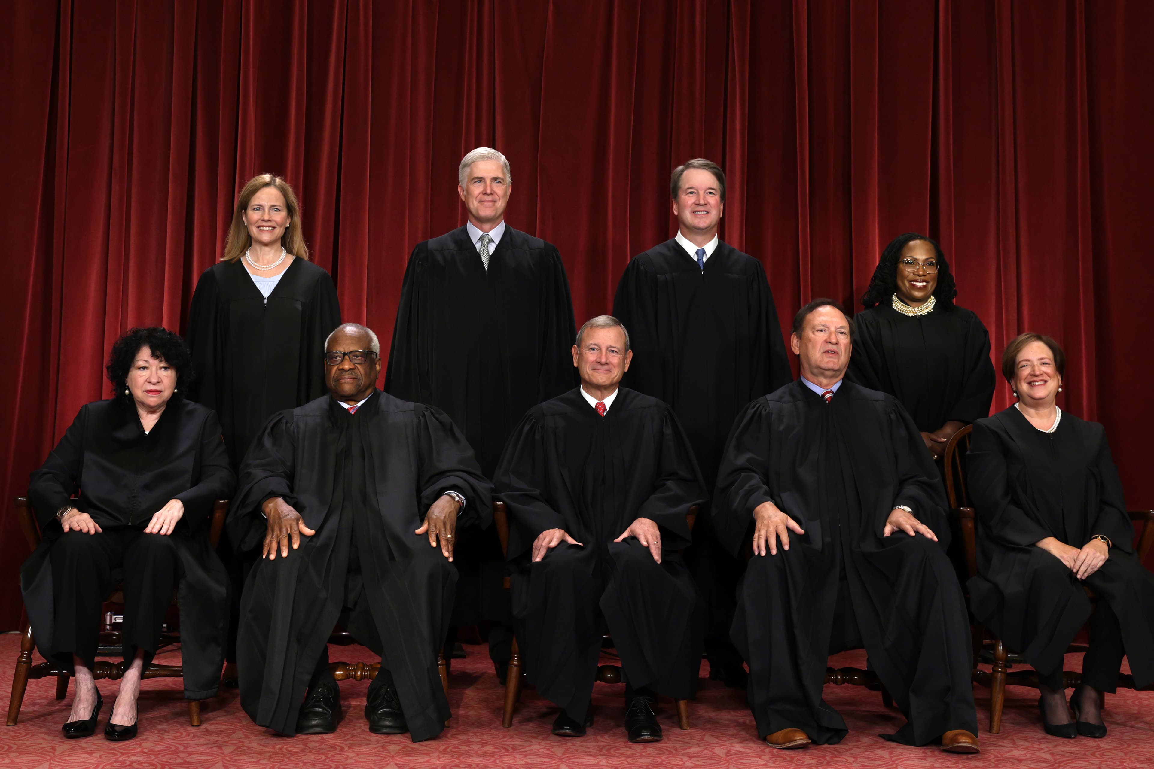 The nine SCOTUS justices