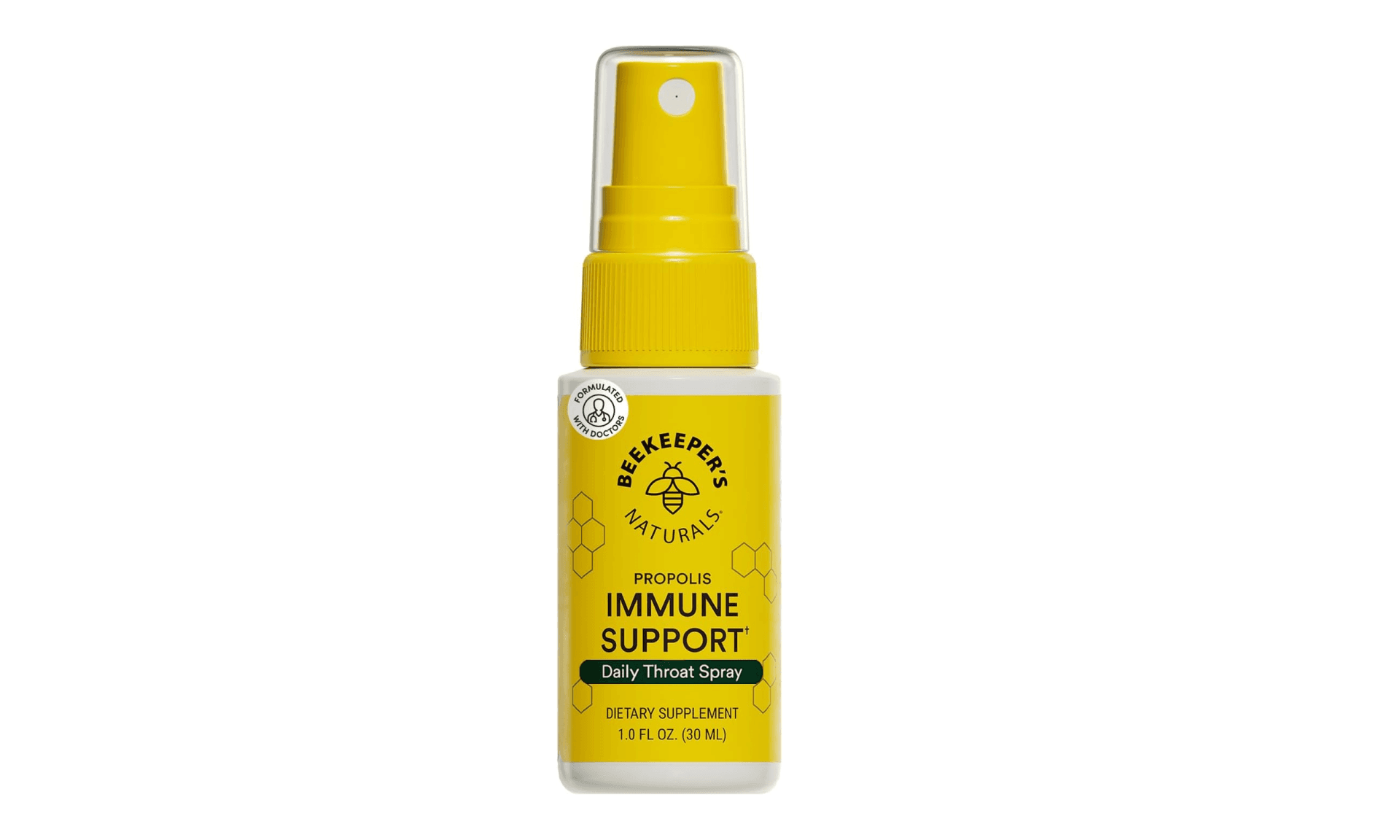 Propolis Throat Spray by Beekeeper's Naturals - 95% Bee Propolis Extract, Natural Immune Support & Sore Throat Relief - Antioxidants, Keto, Paleo, Gluten-Free (1.0 oz)(Pack of 1)