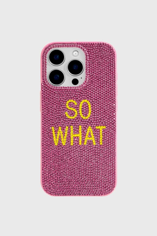 So What Rhinestone Phone Case
