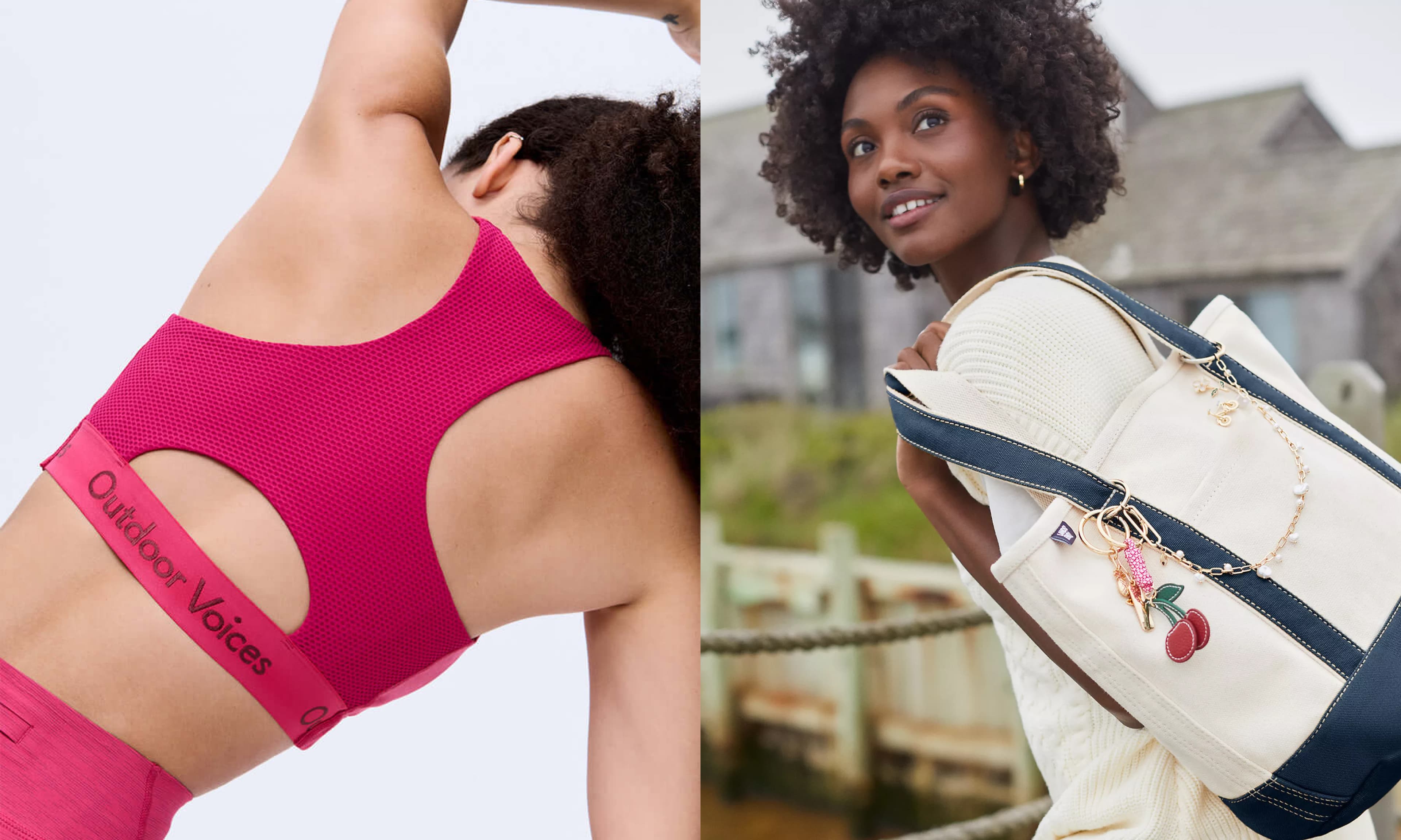 sports bra, tote bag