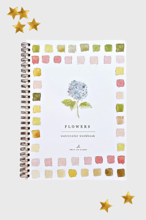 Flowers Watercolor Workbook
