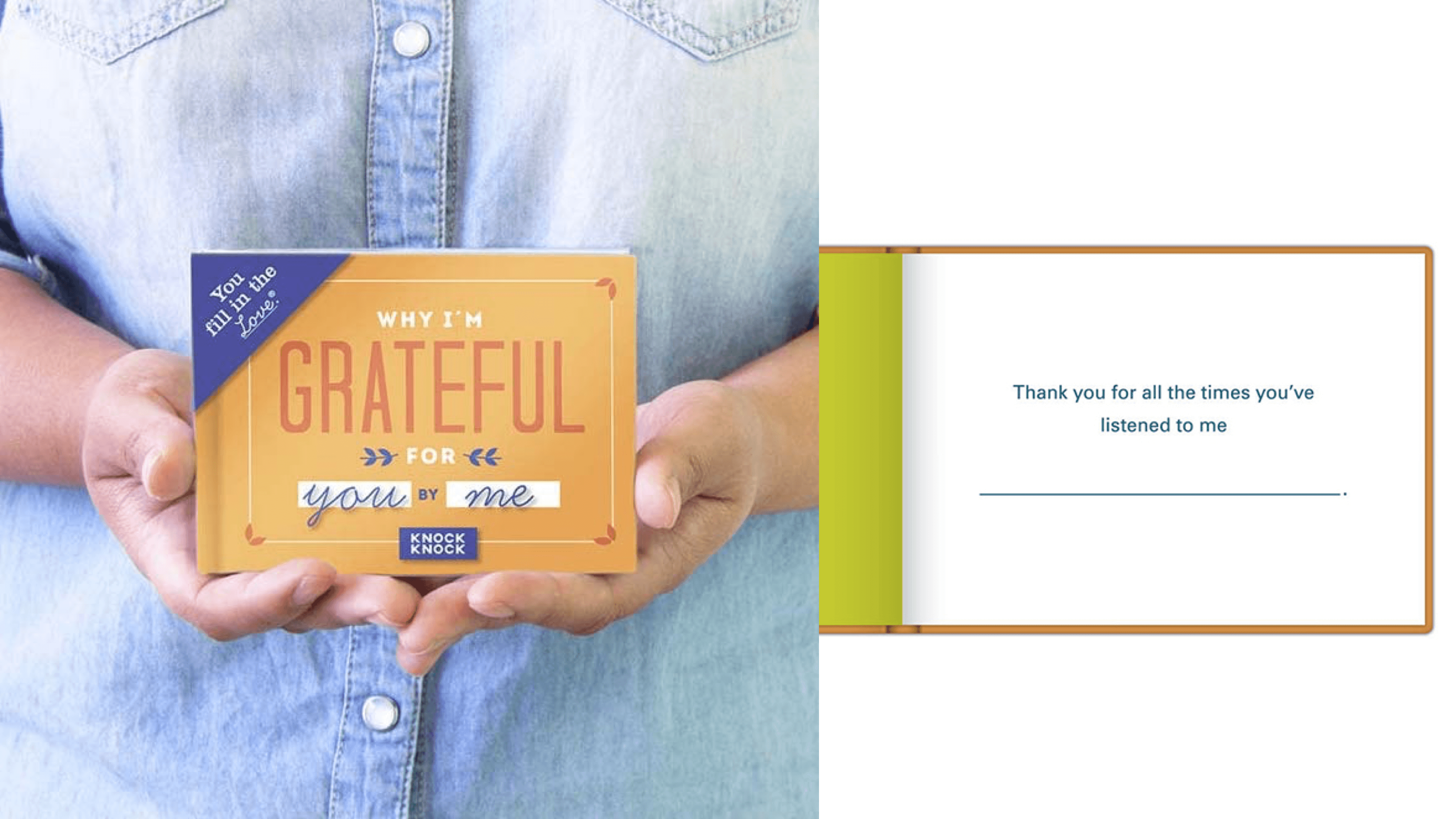 grateful fill in the blank book