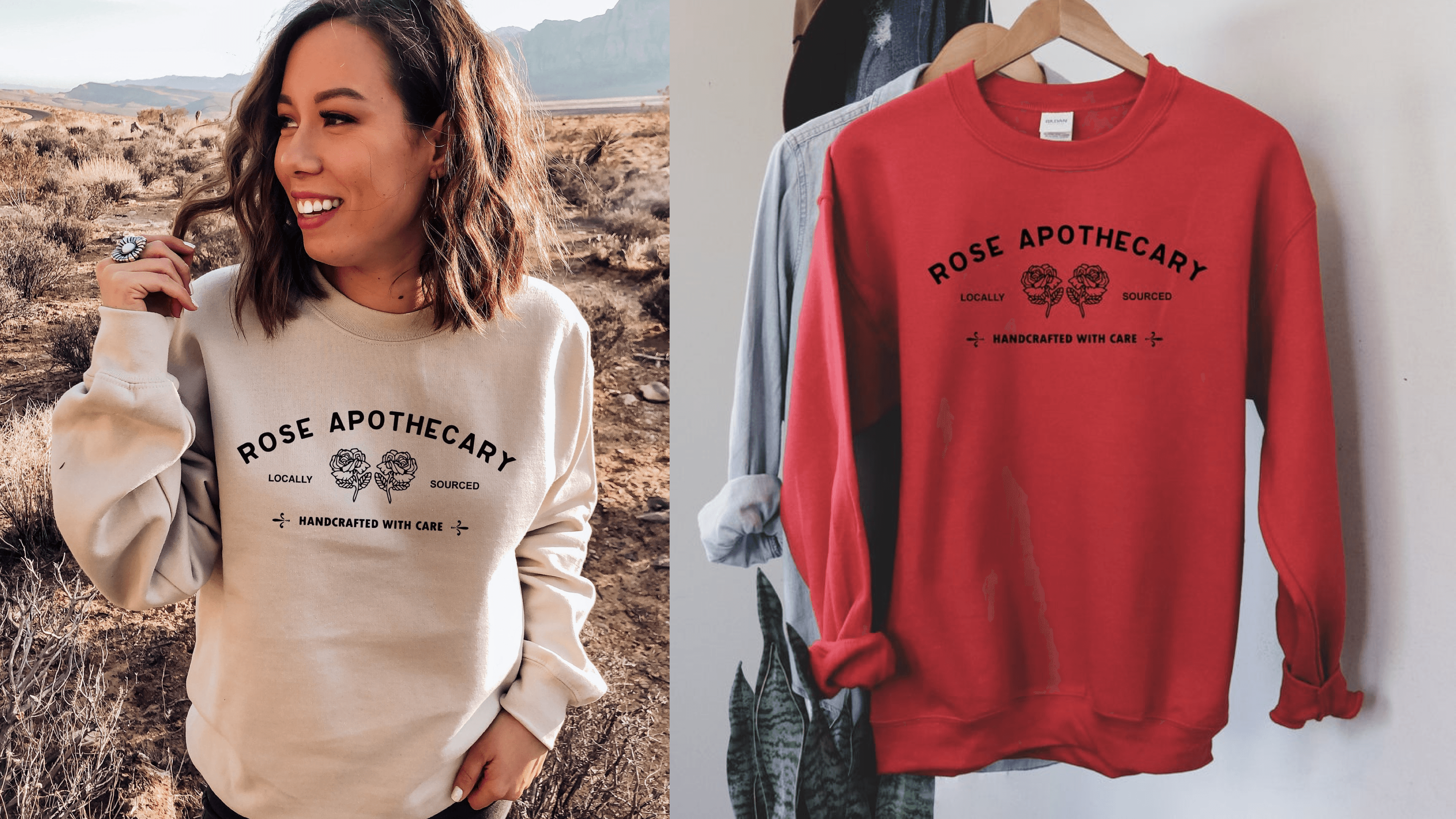rose apothecary sweatshirt