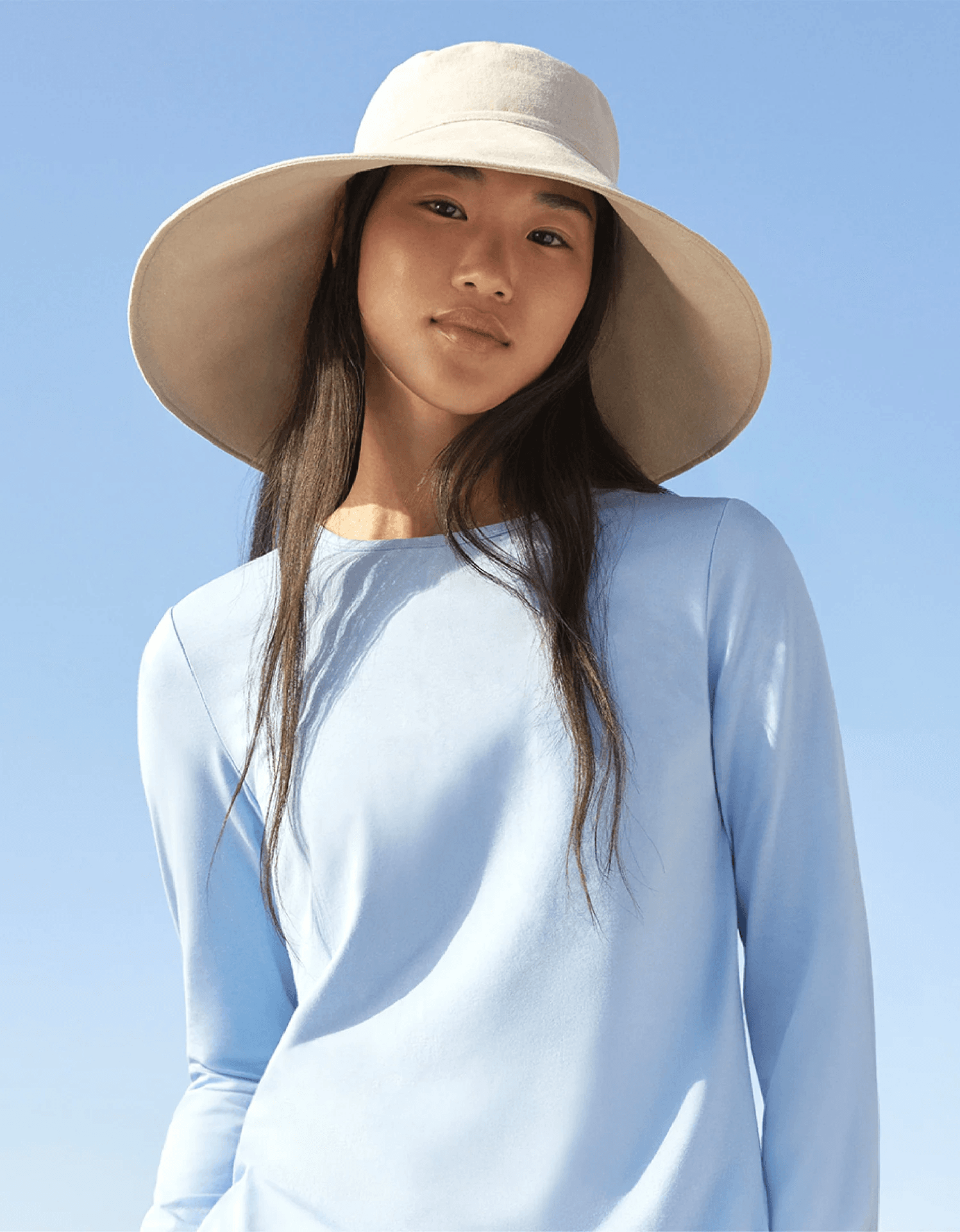 Ultra Wide Cotton Linen Hat UPF 50+