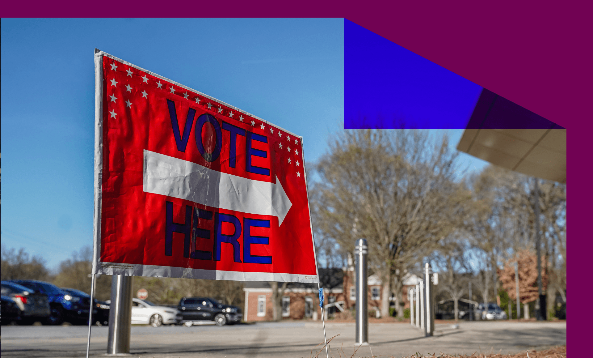 Vote Here sign