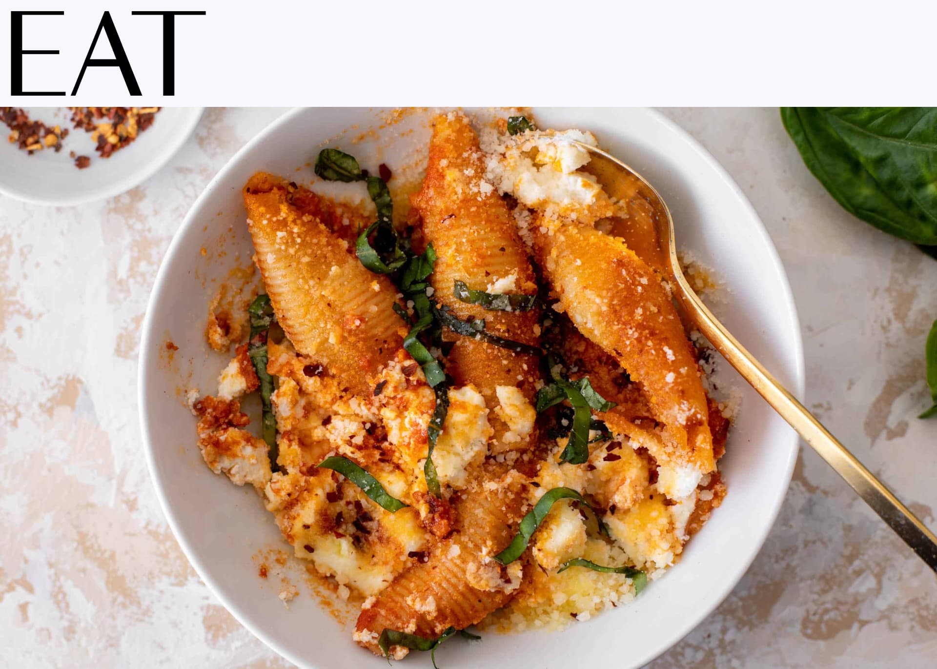 How Sweet Eats's Spicy Vodka Unstuffed Shells