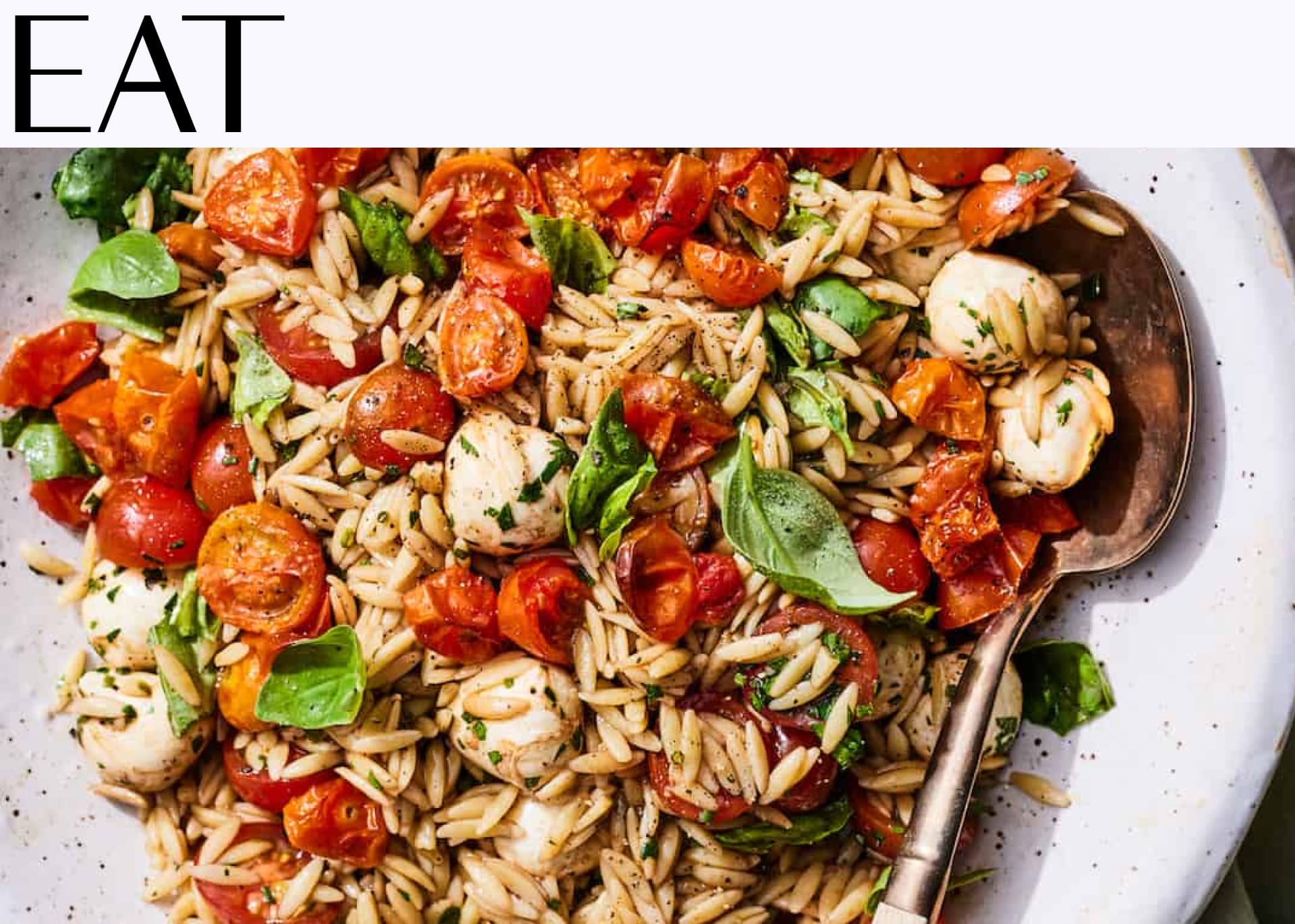 What’s Gaby Cooking’s Caprese Orzo Pasta Salad