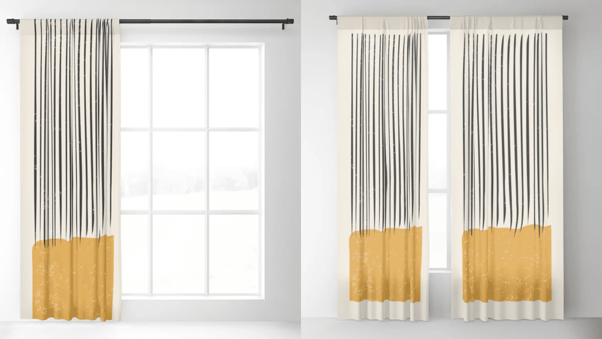 room darkening curtains