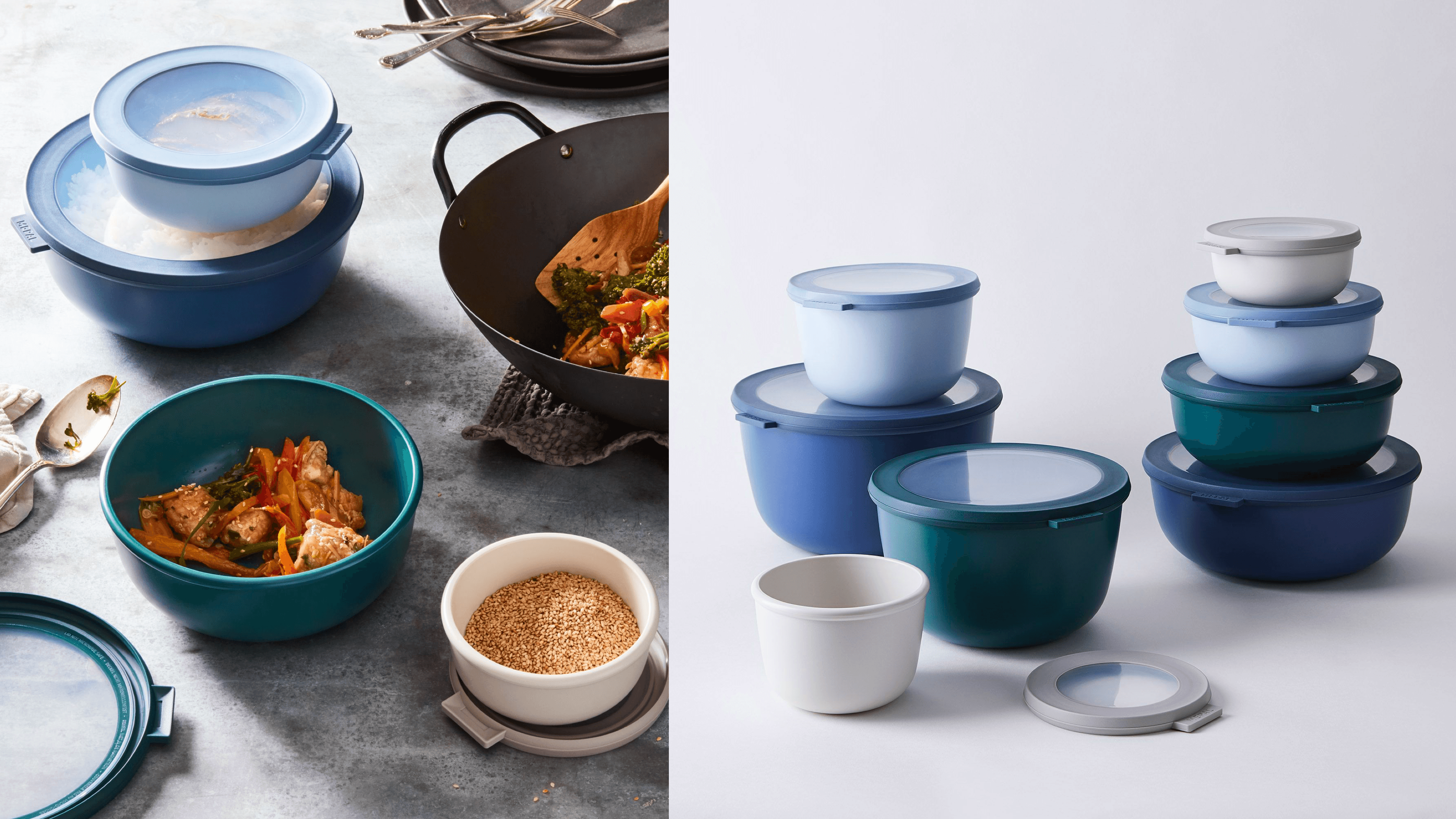 microwavable nesting storage bowls for leftovers