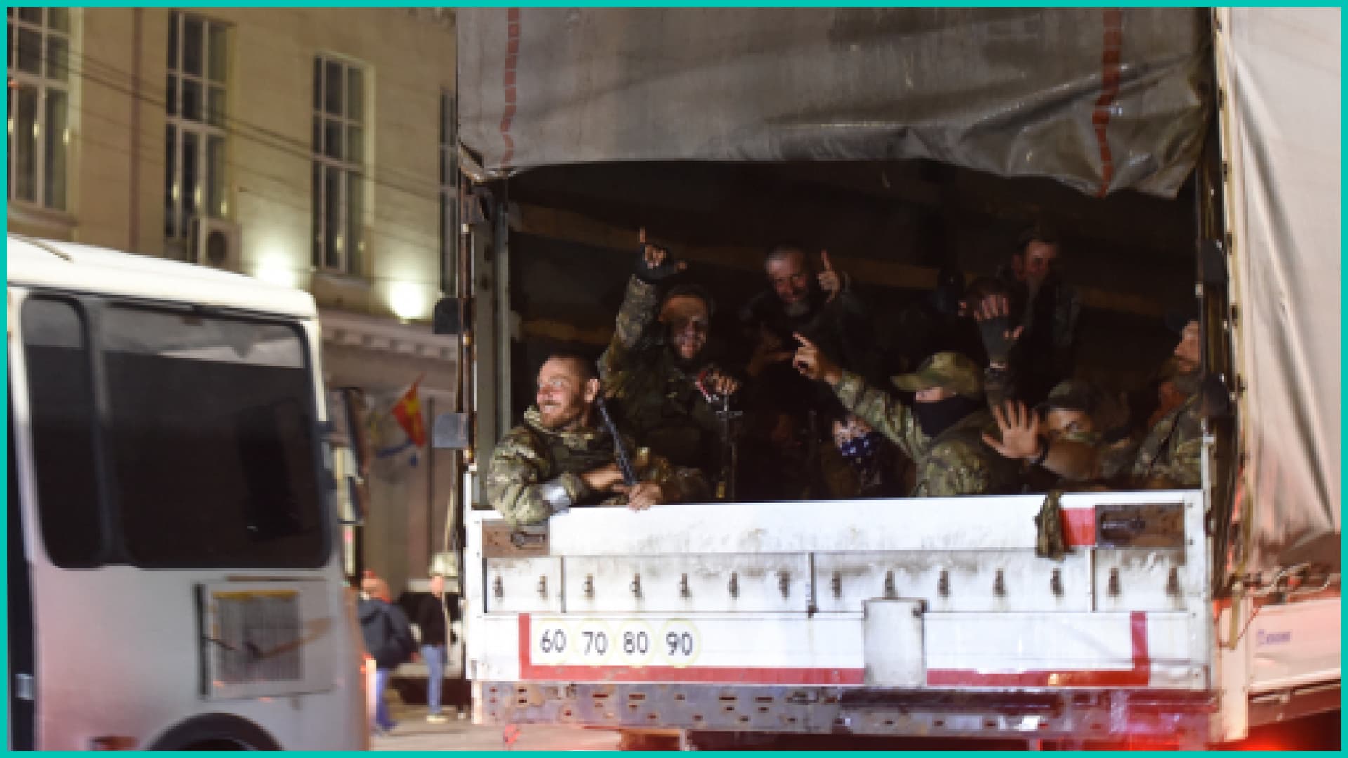 Wagner fighters in Russia