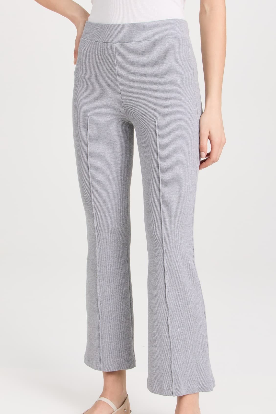 ribbed flare pants