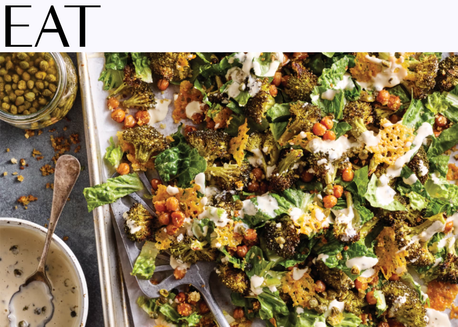 Jeanine Donofrio’s Broccoli Sheet Pan Caesar