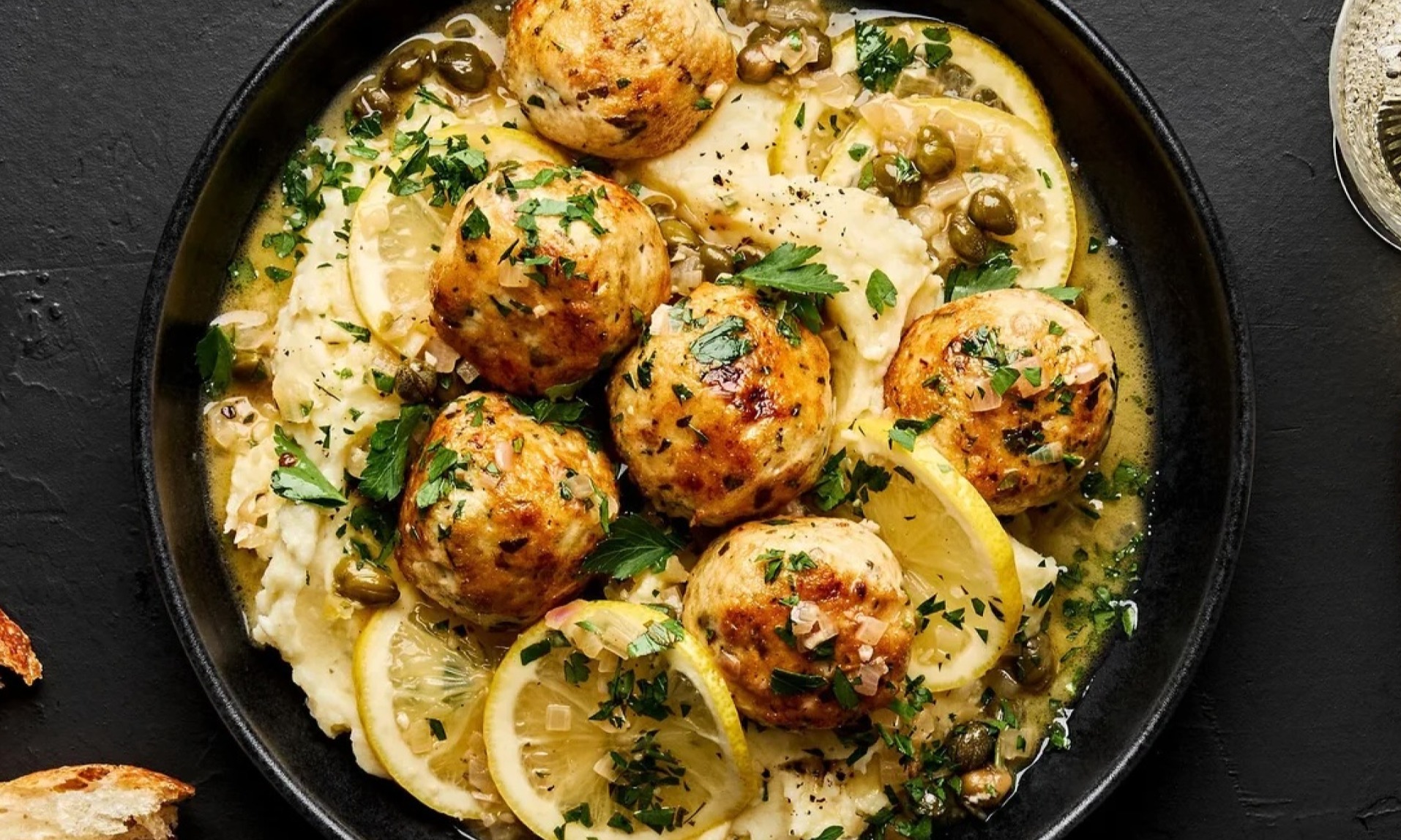 Chicken Piccata Meatballs