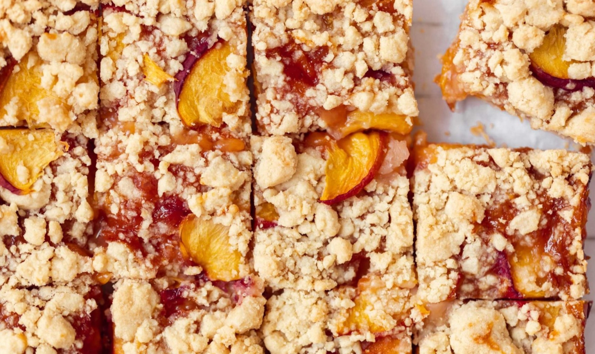 Broma Bakery's Brown Sugar Peach Crumb Bars